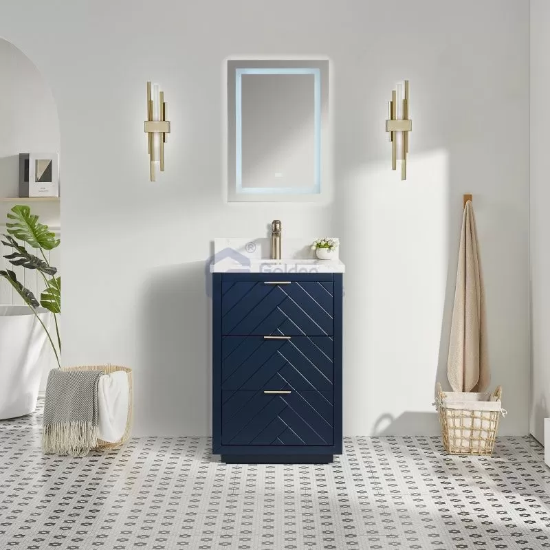 Tulip8024PNB New Drawer American Designs Bathroom Cabinet