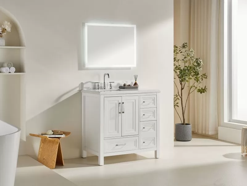 Rose1036DS Classic Solidwood Freestanding Vietnam vanity