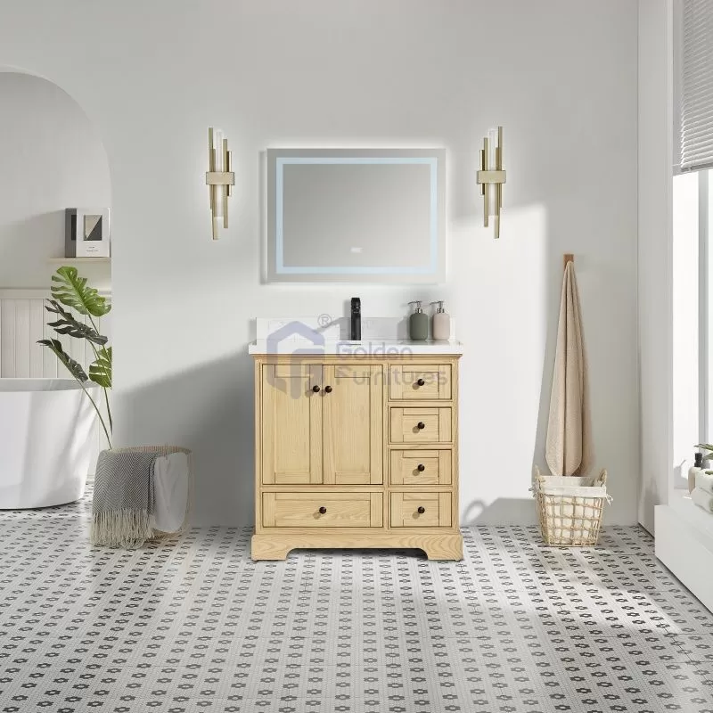 Rose5036LO New Base Design Freestanding Vanity