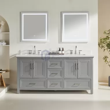 Rose7072DS Double Shaker Freestanding Vanity