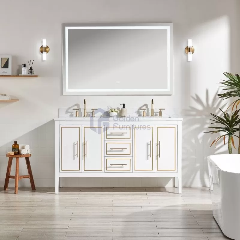 Iris9060 Special Design Transitional Solid Wood Vanity