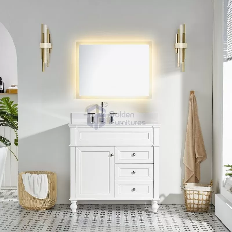 Iris10036 Special Design Transitional Solid Wood Vanity