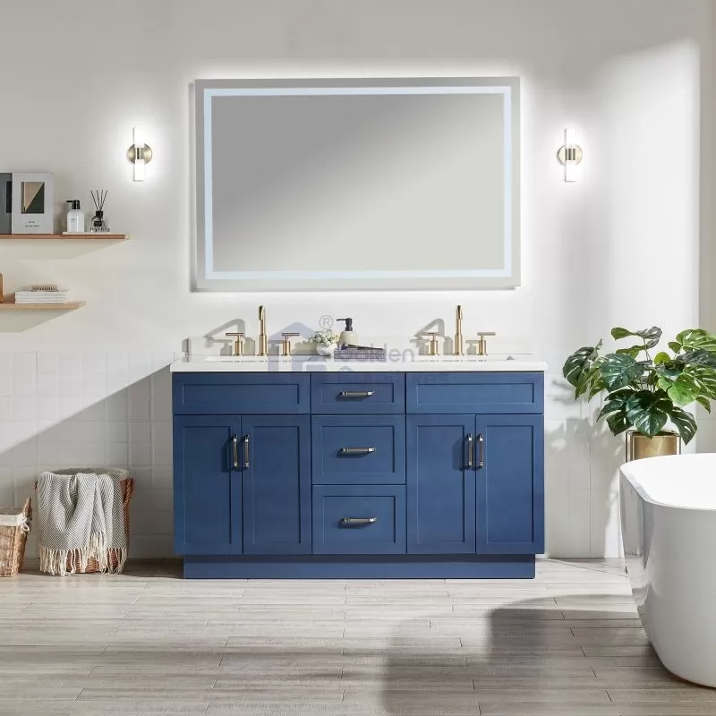 Iris12060 Special Design Transitional Solid Wood Vanity