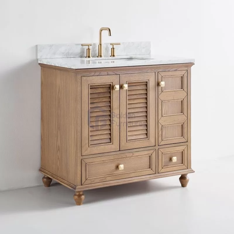 Iris17036 Special Design Transitional Solid Wood Vanity