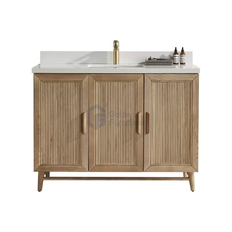 Sunflower13048B Antique Farmhouse Rustic Washroom Vanity