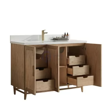 Sunflower13048B Antique Farmhouse Rustic Washroom Vanity