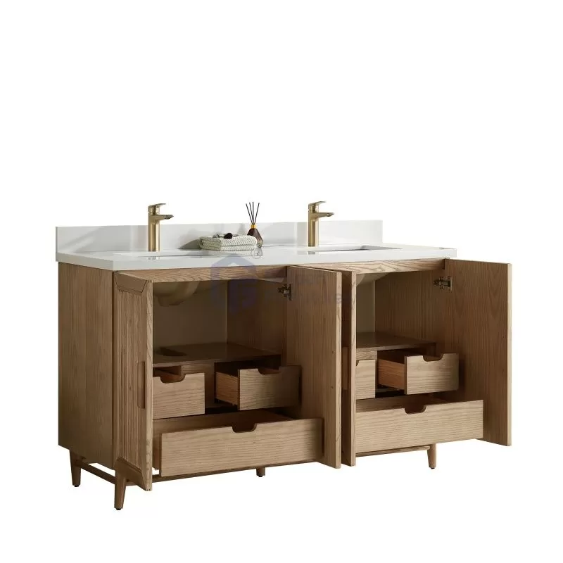 Sunflower13060B Antique Farmhouse Rustic Washroom Vanity